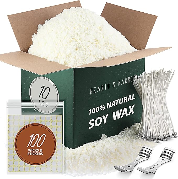 Soy Wax and Wicks for Candle Making