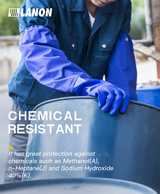 Chemical resistant gloves for soap making